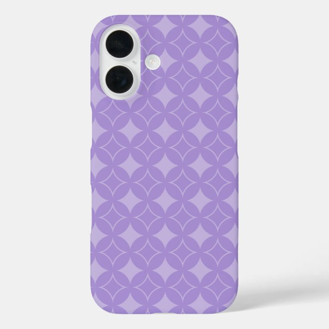 Funda iPhone 16 Patrón de Lilac (Reverso )
