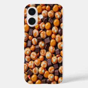 Funda iPhone 16 Patrón de malla de trucos o árboles