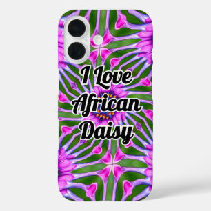 Funda iPhone 16 Patrón de margarita estética