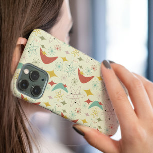 Funda iPhone 16 Patrón de Mod Medio de Diamante de Boomerang Atómi