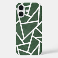 patrón de mosaico verde y blanco