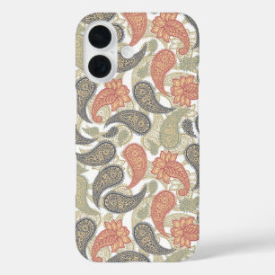 Funda iPhone 16 Patrón de paisley