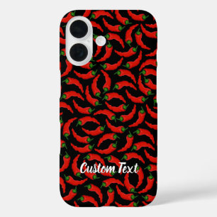 Funda iPhone 16 Patrón de Peppers de Chili Caliente