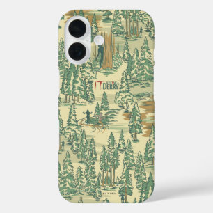 Funda iPhone 16 Patrón de pesca forestal de TI