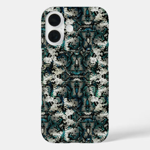 Funda iPhone 16 Patrón de piel de serpiente