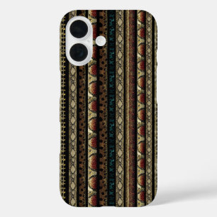 Funda iPhone 16 Patrón de piel de serpiente