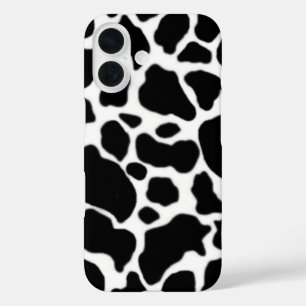 Funda iPhone 16 Patrón de piel de vaca