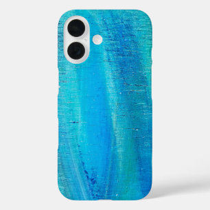 Funda iPhone 16 Patrón de pintura vertical abstracto