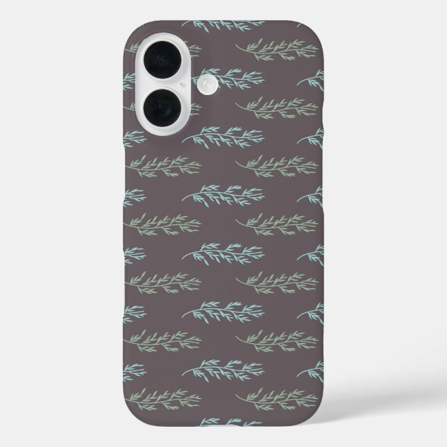 Funda iPhone 16 patrón de rama (Reverso )