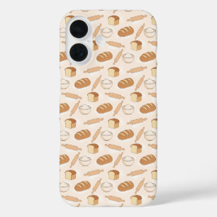 Funda iPhone 16 Patrón de repostería acogedor