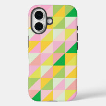 Patrón de retracción geométrica en colores de prim