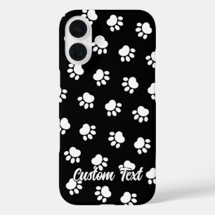 Funda iPhone 16 Patrón de rutas de mascota