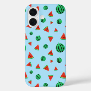 Funda iPhone 16 Patrón de sandía