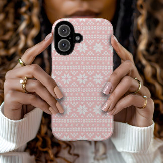 Funda iPhone 16 Patrón de sudoración de Navidades de islas liviana