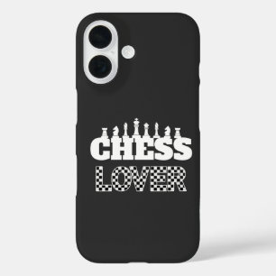 Funda iPhone 16 Patrón de tablero de sobre el canto de las piezas 