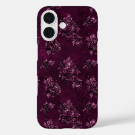 Funda iPhone 16 Patrón de Vino de Mora 