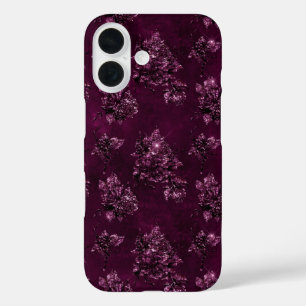 Funda iPhone 16 Patrón de Vino de Mora 
