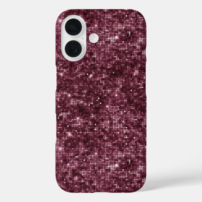 Funda iPhone 16 Patrón de Vino de Zarzamora  (Reverso )