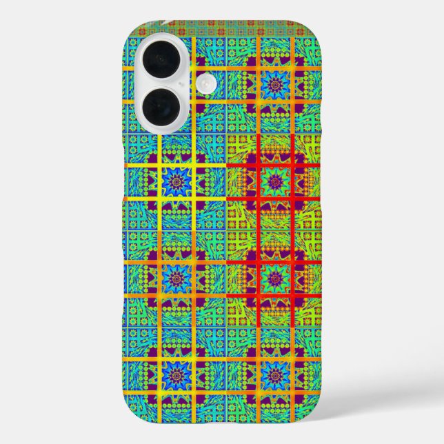 Funda iPhone 16 Patrón étnico tribal.jpg (Reverso )