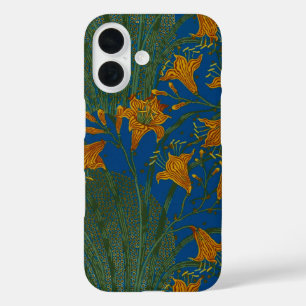 Funda iPhone 16 Patrón Floral de Día de Lirio Vintage de Walter Cr
