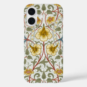 Funda iPhone 16 Patrón floral de narciso de William Morris