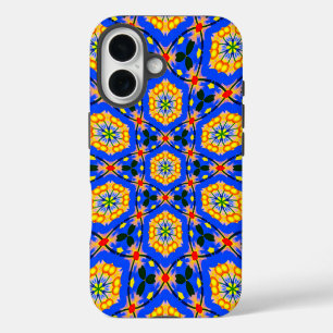 Funda iPhone 16 Patrón floral estético