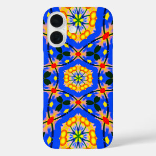 Funda iPhone 16 Patrón floral estético