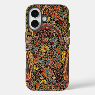 Funda iPhone 16 Patrón floral multicolor vintage
