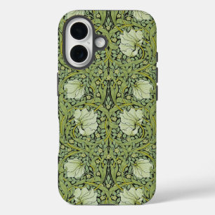 Funda iPhone 16 Patrón floral vintage de William Morris Pimpernel