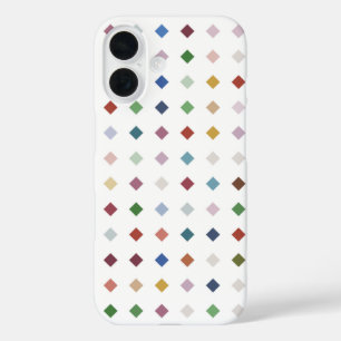Funda iPhone 16 Patrón geométrico de diamante moderno