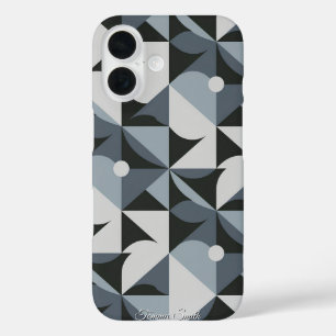 Funda iPhone 16 Patrón geométrico moderno: elegante y único