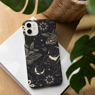 Funda iPhone 16 Patrón místico celeste nocturno y serpentín
