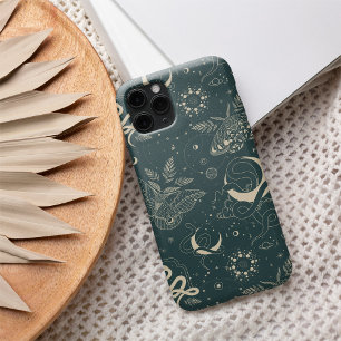 Funda iPhone 16 Patrón místico celeste nocturno y serpentín