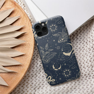 Funda iPhone 16 Patrón místico celeste nocturno y serpentín