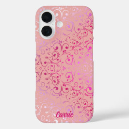 Funda iPhone 16 Patrón Ombre Rosa