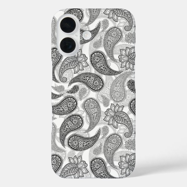 Funda iPhone 16 Patrón Paisley (Reverso )