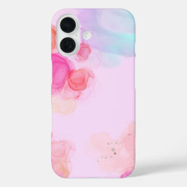 Funda iPhone 16 Patrón rosa