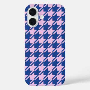 Funda iPhone 16 Patrón rosa y azul de Houndstap