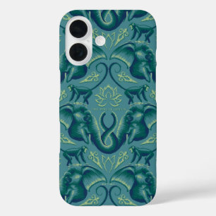 Funda iPhone 16 Patrón Safari Tranquilo - El Lotus Blanco