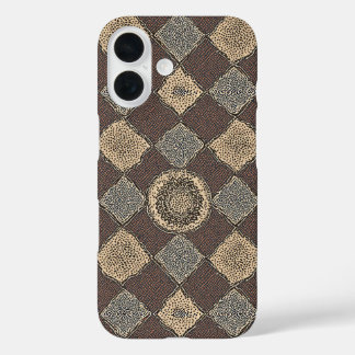 Funda iPhone 16 Patrón Tradicional de Batik Javanés