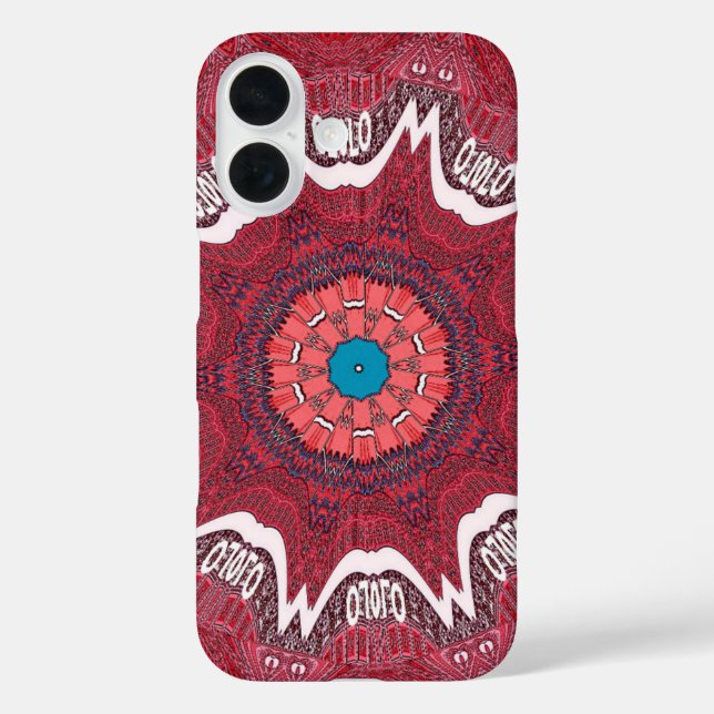 Funda iPhone 16 Patrón tribal étnico de Sind.jpg (Reverso )