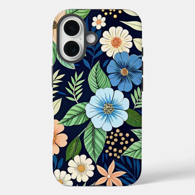 Funda iPhone 16 Pattern Beautiful wildflowers (Reverso )