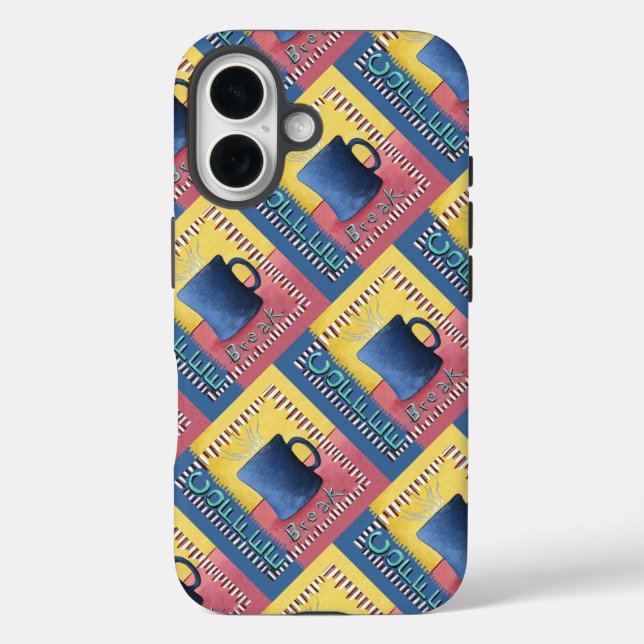 Funda iPhone 16 Pausa de café (Reverso )