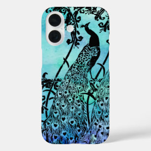 Funda iPhone 16 Pavo real