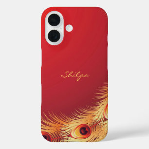 Funda iPhone 16 Peacock Feather