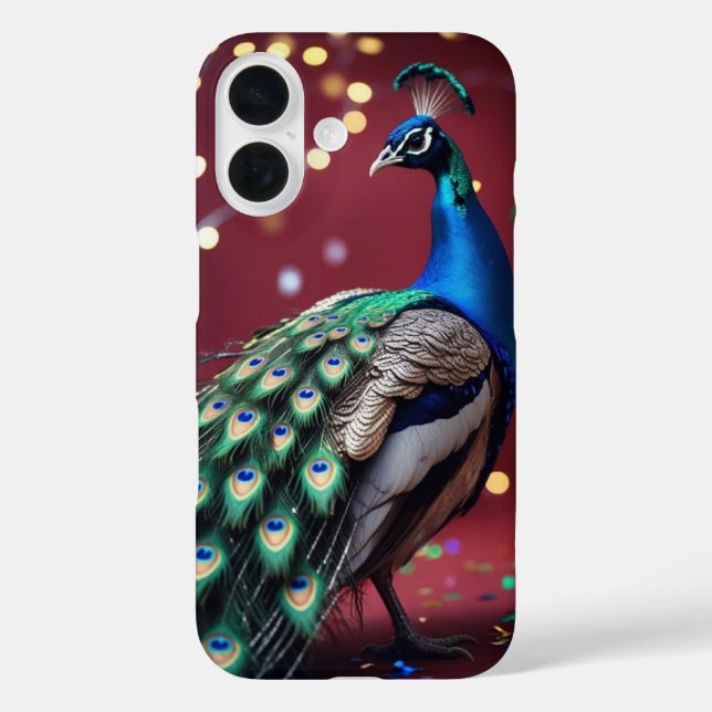 Funda iPhone 16 Peacock phone case  (Reverso )