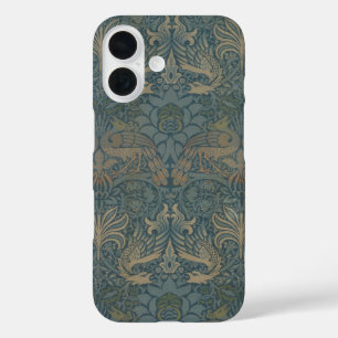 Funda iPhone 16 Peacock y Dragón de William Morris