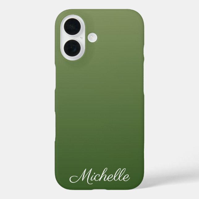 Funda iPhone 16 Pena verde personalizada (Reverso )
