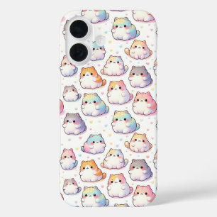 Funda iPhone 16 Pensando En Ti Gatos Personalizados Chubby