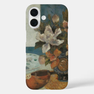 Funda iPhone 16 Peonias chinas y mandolina de Paul Gauguin